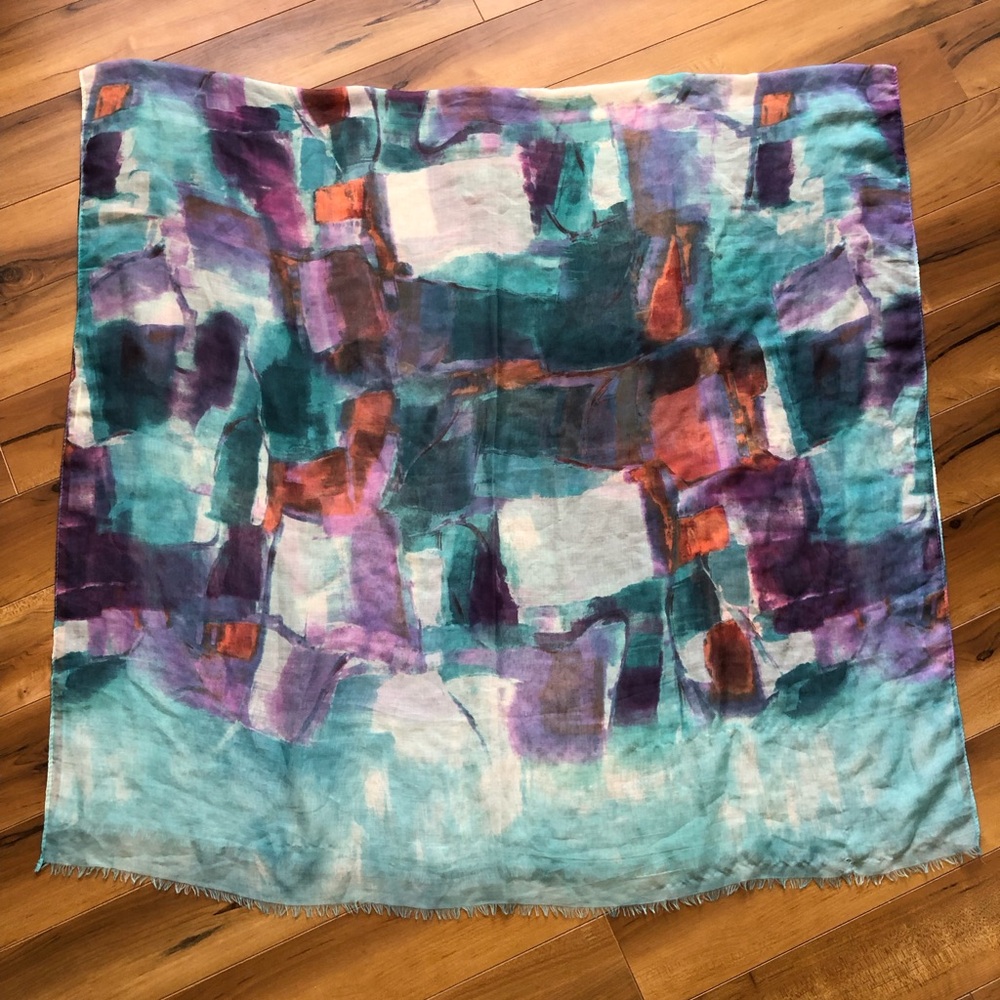 Abstract Colourful Scarf Large Square